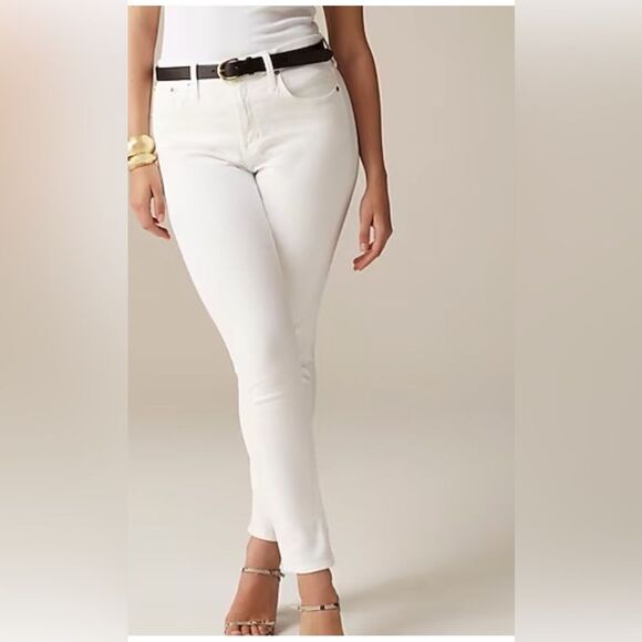 J crew 9" toothpick jean in white wash size 27 - Picture 3 of 10